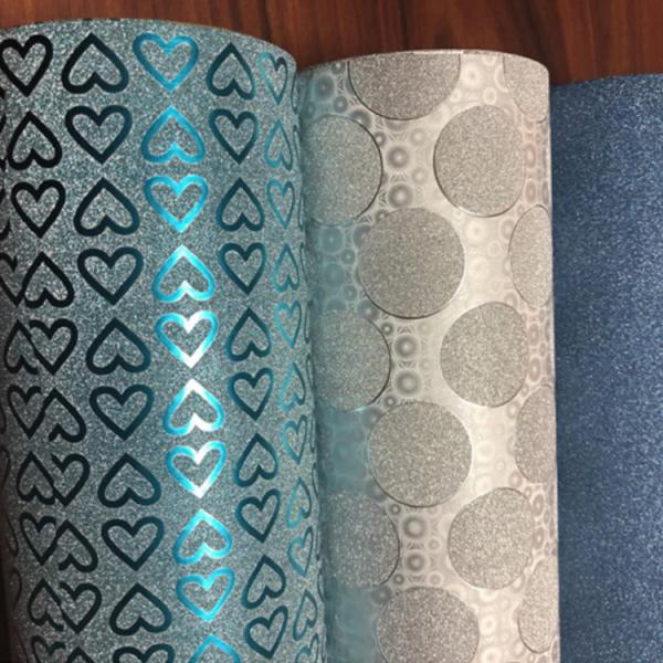 Transparent and Color Metallized Decorative Film with Clear Glitter Finish 1500m Length
