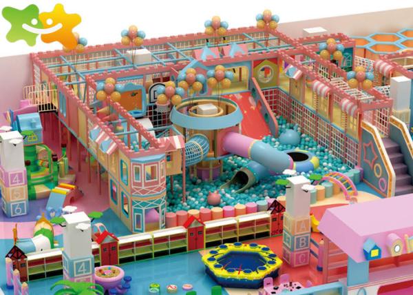 PVC Preschool Soft Play Equipment , Indoor Playground Set Strong Structure