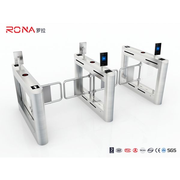Ворота барьера управления доступом SUS304 пешеходные с сигналами тревоги света голоса
