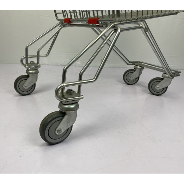 Carro de compras ruso regular del supermercado del estilo 125L con las ruedas de la PU