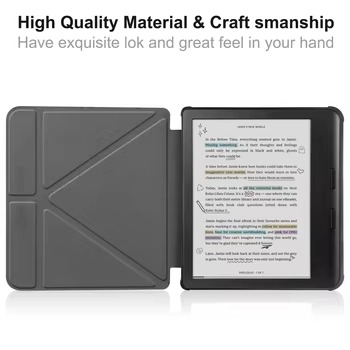 Laudtec Lightweight Folio-Book Slim Protective Cover with Auto Sleep/Wake for Kindle Paperwhite (12th Generation, 2024) 7 Inch