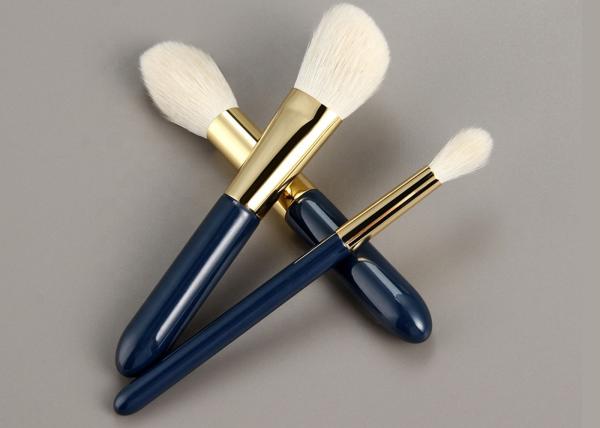 Logotipo por atacado natural da marca própria do cabelo 8Pcs Mini Travel Makeup Brushes Set da cabra