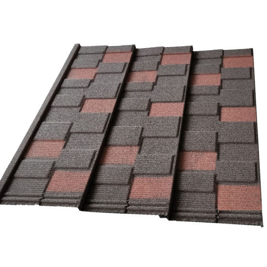 0.35-0.55mm Thickness Stone Coated Roof Tile