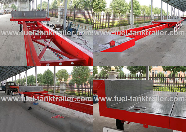 Wind Blade Heavy Equipment Trailer Extendable Drop Deck For Cargo Tranportation