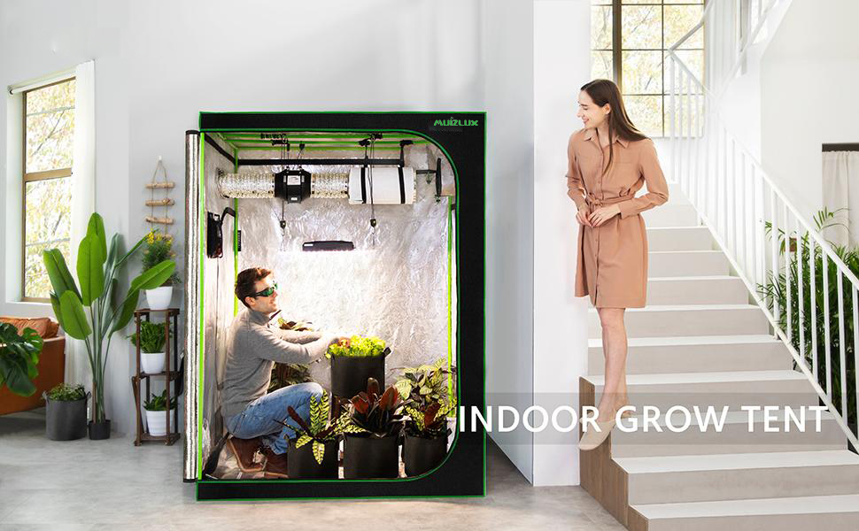 120x120x200 см Полный набор палатки для выращивания полный набор палатки для выращивания, 6 дюймовый вентилятор для внутреннего растения, темная комната, 4'x4'