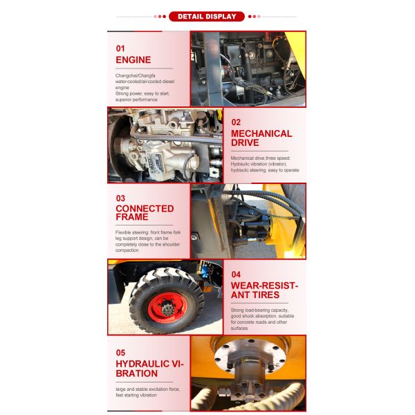 80KN возбуждающая сила диска воздушной крышки масла тормозный дорожный ролик для строительной техники