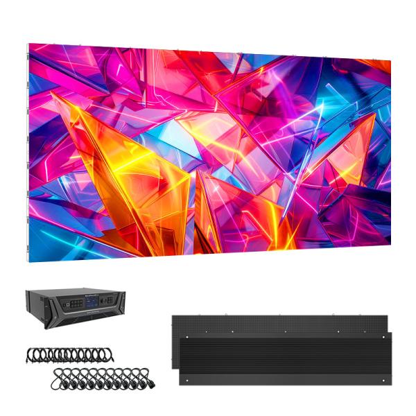 Aluminum Cabinet Indoor LED Screen P1.56 P1.95 P2.5 P2.6 P2.9 P3.91, 500x250/750x250/1000x250mm for Exhibitions & Retail Displays
