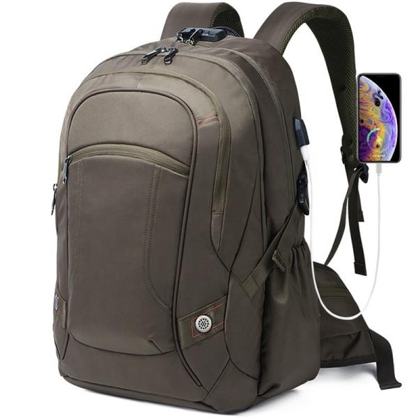 Un sac à dos portable de voyage unisexe avec port de recharge usb sac à dos sport logo personnalisé