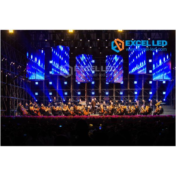 Die Casting Aluminum P3.91 Led Rental Screen 500x5000mm For Parties