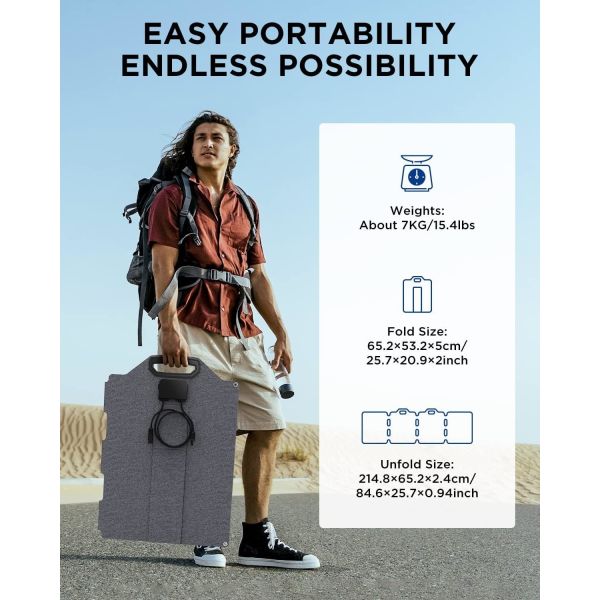 Monocrystalline Folding Silicon Panel , Solar Powered Hiking Bag 4.5 Kgs for Eco-Friendly Travel