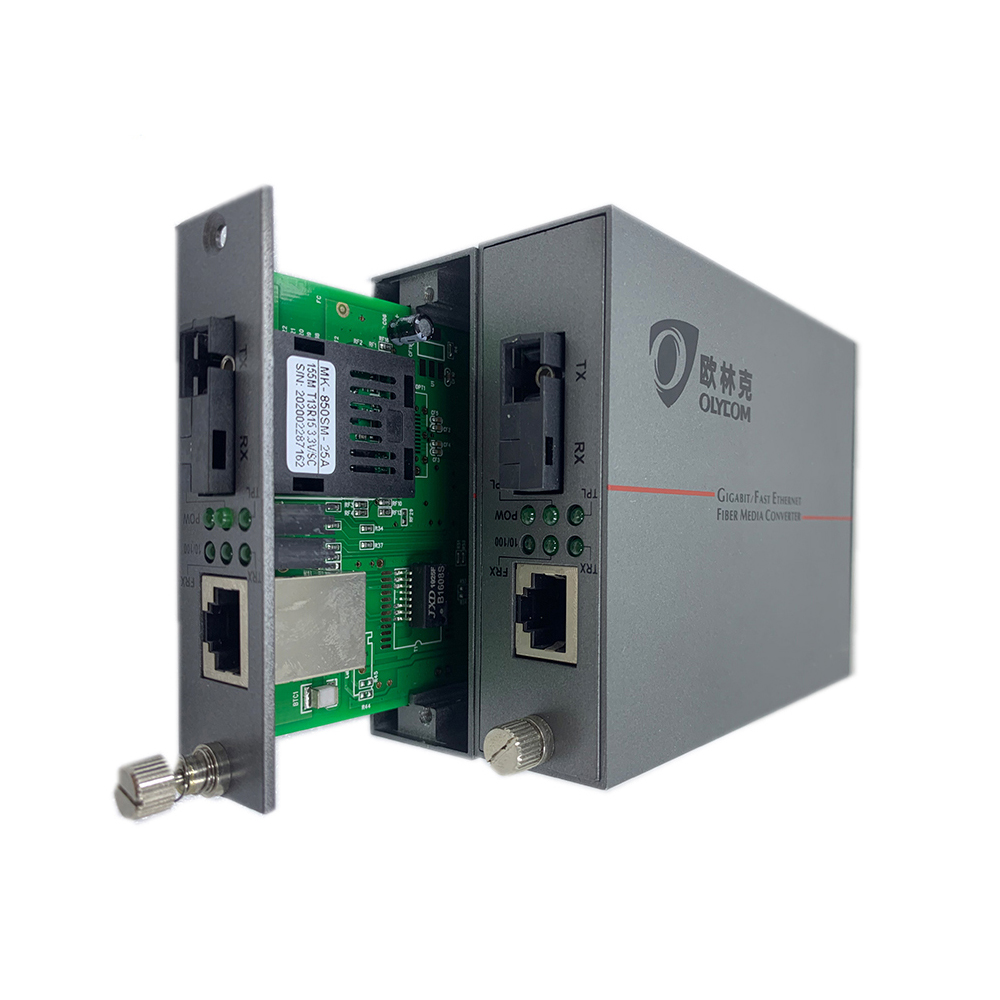 Быстрый преобразователь медиа Ethernet 10/100M Одномодный WDM волокно Неуправляемое 20 км