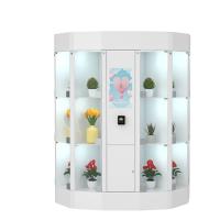 Armario de la venta de la flor de la pantalla táctil de 22 pulgadas con el sistema de enfriamiento del refrigerador