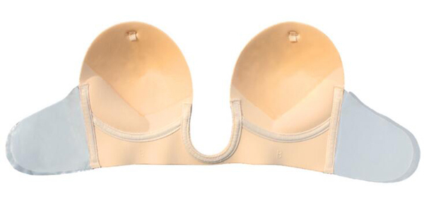 F1032 Fashion Forms Women Plus Size Sexy U Plunge Stick on Bra