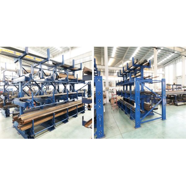 A13: Manual Telescopic Cantilever Rack for Long Materials Warehouse Storage Racking