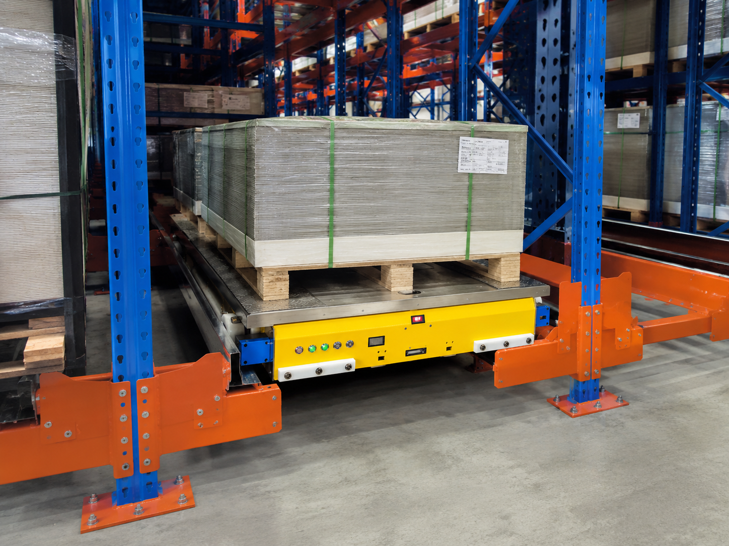 1200kg Remote Controlled Two-Way Pallet Shuttle for Deep-Lane Pallet Storage