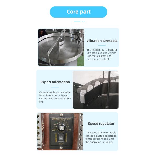 Автоматическая фармацевтическая машина Turntable Unscrambler бутылки с водой оборудования машинного оборудования