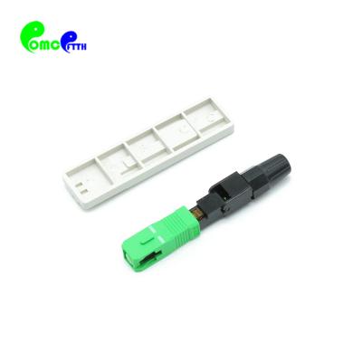 Connecteur rapide de Sc RPA de produits de FTTH disponible pour le câble d'interface de 2x3mm ou de 2x5mm FTTH et le câble de 0.9-3.0mm dans le projet de FTTH