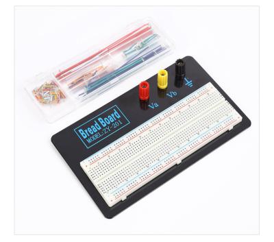 Tábua de pão de Solderless e fio transparentes brancos Kit With Metal Plate