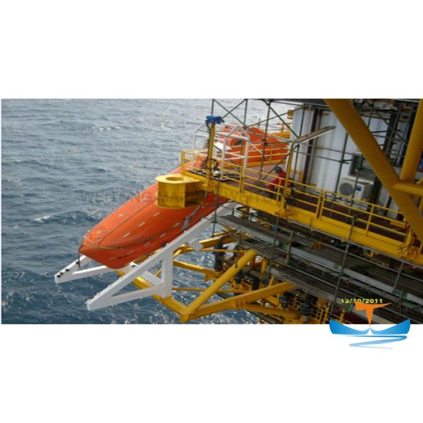 Marine FRP Free Fall Enclosed Life Boat with BV Dnv ABS CCS 15-33 Persons Totally Enclosed Lifeboat