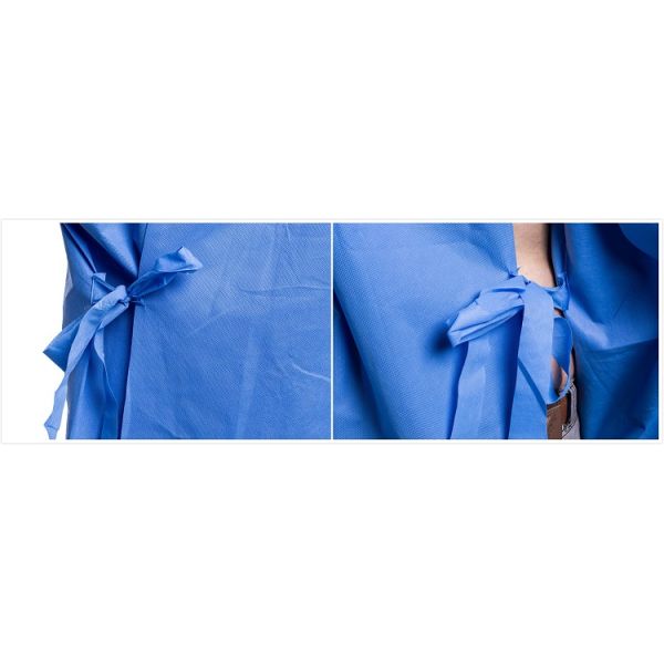 Robes médicales jetables de pp SMS SMMS avec la surface de relief