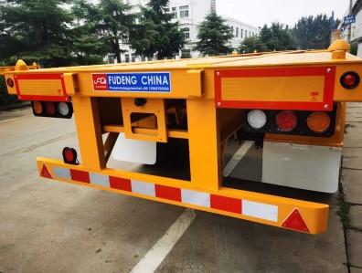 40ft Skeletal Container Chassis Semi Trailers 40 Tons Payload 2.5m Width