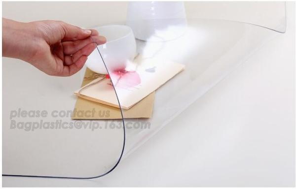 washable tablecloth clear pvc table cover,Oilproof Lace flower coating pvc tablecloth clips table cover BAGEASE BAGPLAST