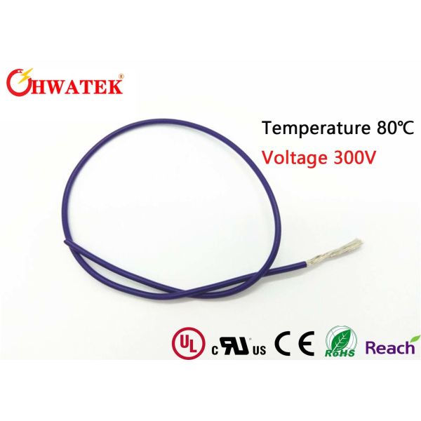 Сели на мель изолированный провод PVC проводника 30AWG UL1061