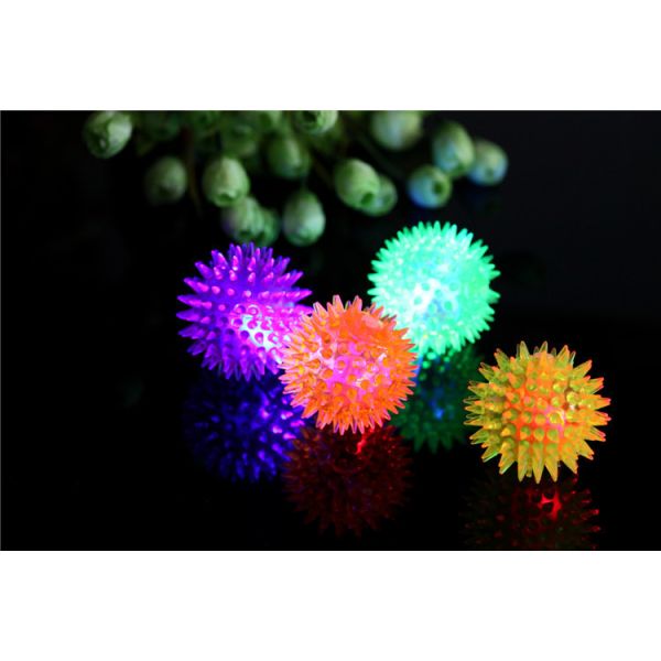 Plastic children's voices pinball led with point massage ball