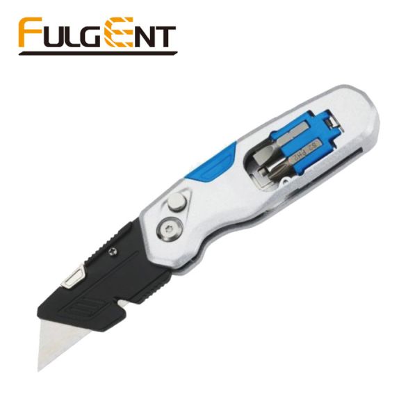 Multi Function Folding Utility Knife With A Hex Hole And S2 Alloy Steel Bit