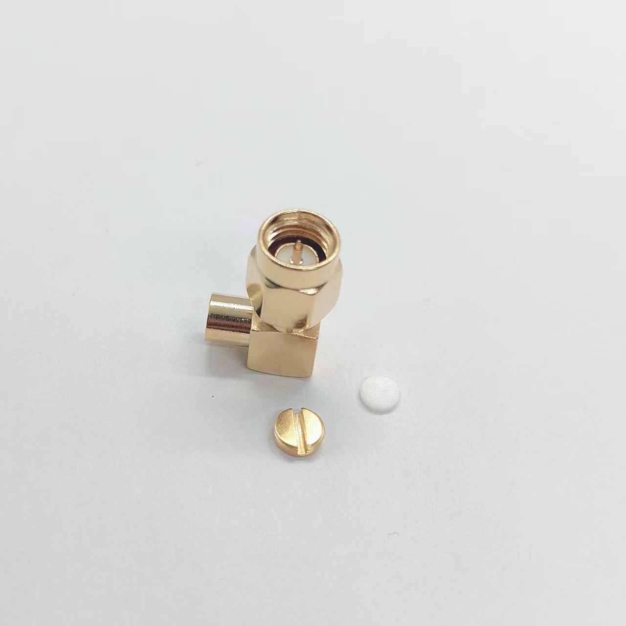 SMA-JWB3 DC-6GHz Gold Plated Brass Right Angle SMA Connector for RF Coaxial Applications