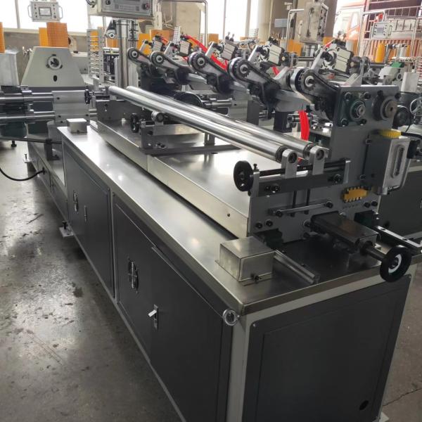 2 Heads Kraft Paper Tube Making Machine Corrugated Parallel Winding