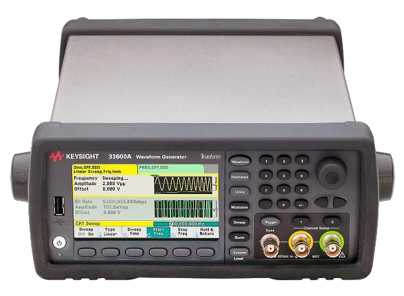 Keysight 33622A Waveform Generator, 120 MHz, 2 Channel Output level nom 0 to 3.0 V into high impedance