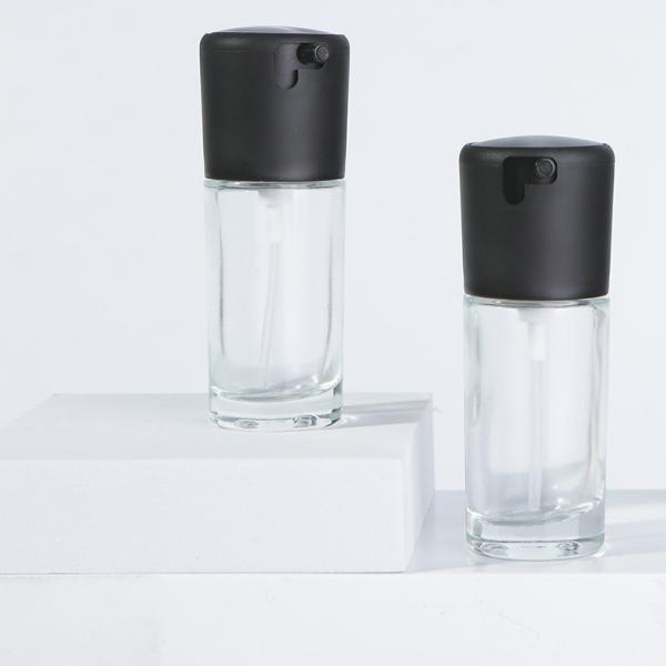 Customizable 30ml Refillable Plastic Pump Bottle Transparent Foundation Lotion Essence