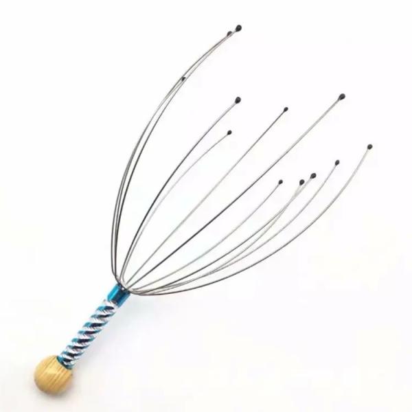 12 Fingers Handheld Hair Stimulating Scalp Massager For Stress Relief Deep Relaxing