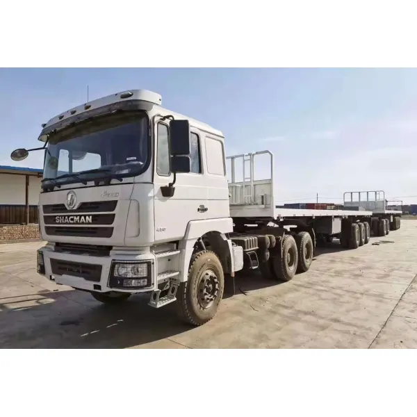 6X4 H7 Flatbed Cargo Truck Euro 4 351 - 450hp Horsepower