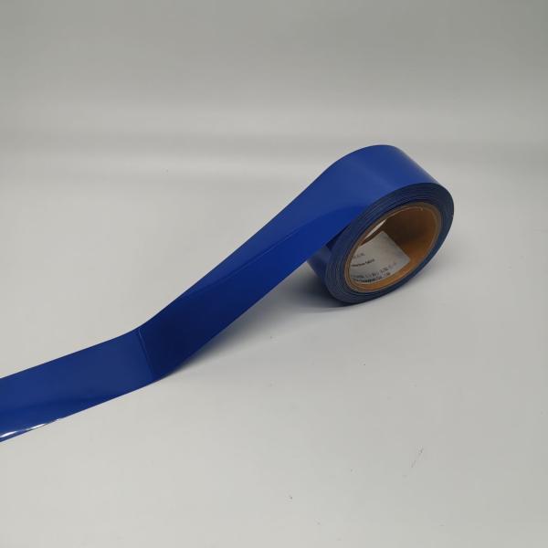 Tela de transferência de calor de vinil azul Htv para roupas de segurança, tiras refletoras de alta visão para jaquetas