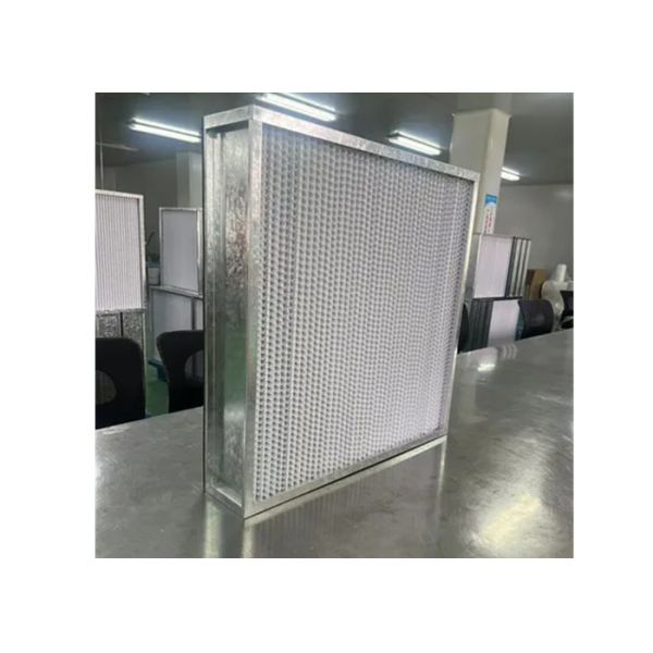 Glassfiber Mini Pleated Air Filter Frame Aluminum Alloy Dust Holding 360g