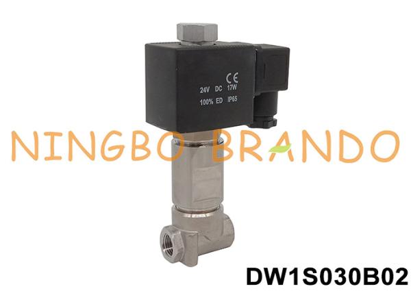 -196°C válvula de solenoide ultra-criogénica para nitrogénio líquido 1/8' 1/4'