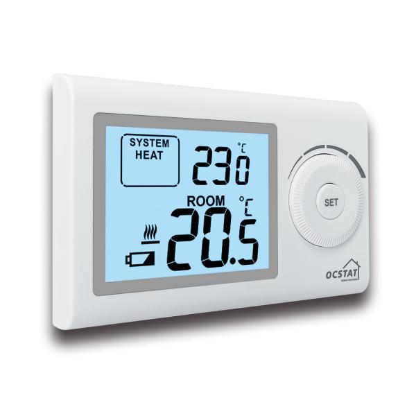 Gas Boiler Heating Wired Room Thermostat Easy Operation White Color