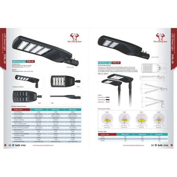 На открытом воздухе 150 ватт IP66 IK08 привел уличный свет