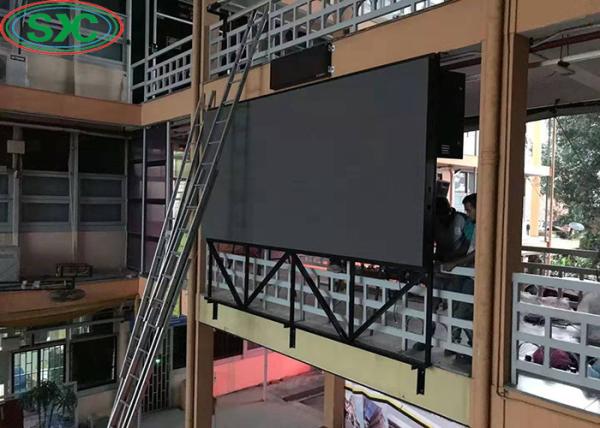 RGB 3 em 1 varredura exterior do quadro de avisos 1/4 do diodo emissor de luz da exposição de diodo emissor de luz P10 da cor completa que conduz o modo