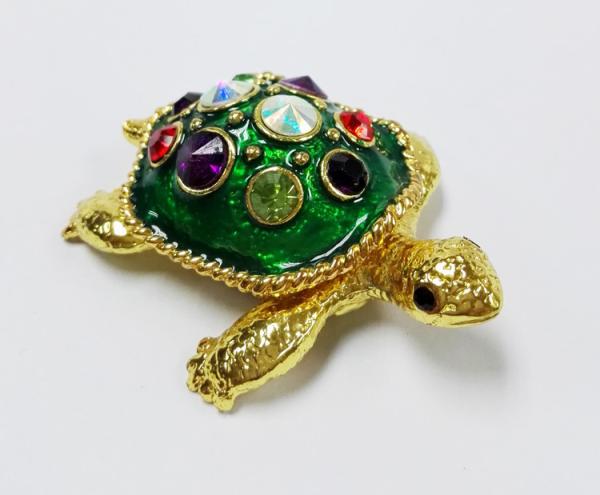 Fashion Alloy Turtle Jewelry Box green turtle trinket box/jewelry box