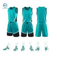 Wholesale Basketball Clothes Set Mens Reversible Team Basketball Shirt Uniformes Custom Jersey Basketball Wear Jersey