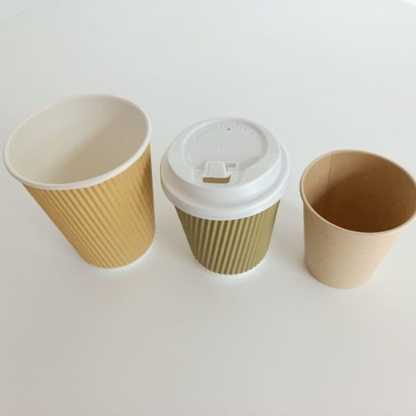 8.0oz-80 Double Wall Coffee Cup with Lid Made of Nature Material Disposable Paper Cup