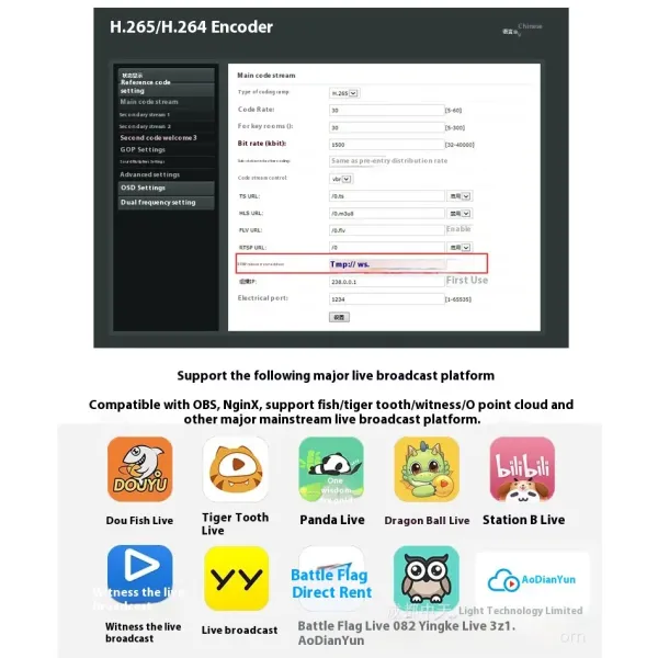 H.265 SDI To IP Video Streaming Encoder Industrial Grade For Security Monitoring