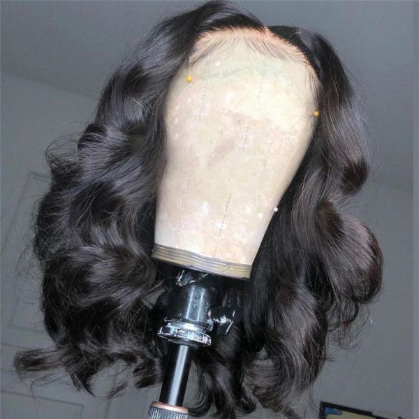 Wig Synthetic Heat Resistant Luxury Synthetic Lace Wig With Frontal Machine Made Wig