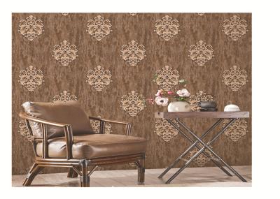 PVC vinyl wallpaper new design classic damask metallic coloe shining washable