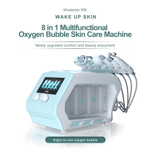7 Handles Hydro Oxygen Facial Machine 9 In 1 Hydra Peel Facial Machine Deep Cleaning