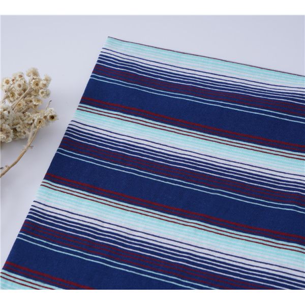 100% хлопчатобумажная ткань из крашеных полос для активной одежды