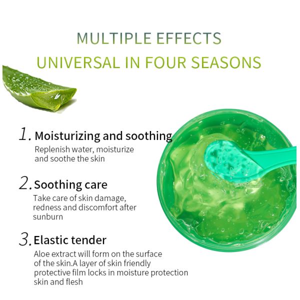 OEM SPF Sunscreen Cream Aloe Vera Kegunaan Soothing Gel For Acne Removing